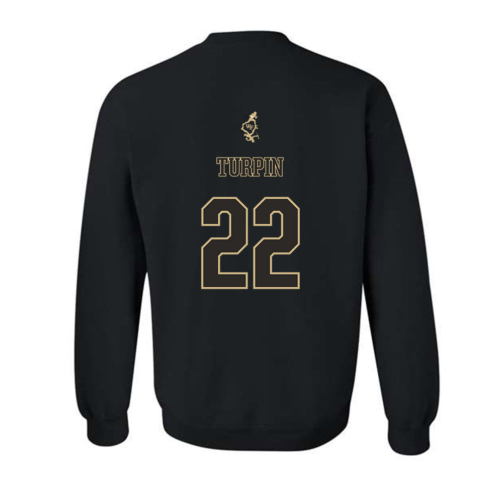 Wake Forest - NCAA Football : Myles Turpin - Crewneck Sweatshirt-1