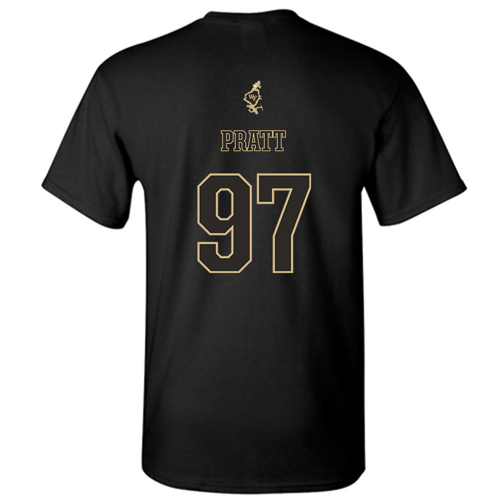 Wake Forest - NCAA Football : Josiah Pratt - T-Shirt-1