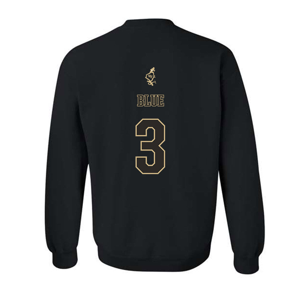 Wake Forest - NCAA Football : Capone Blue - Crewneck Sweatshirt Sports Shersey