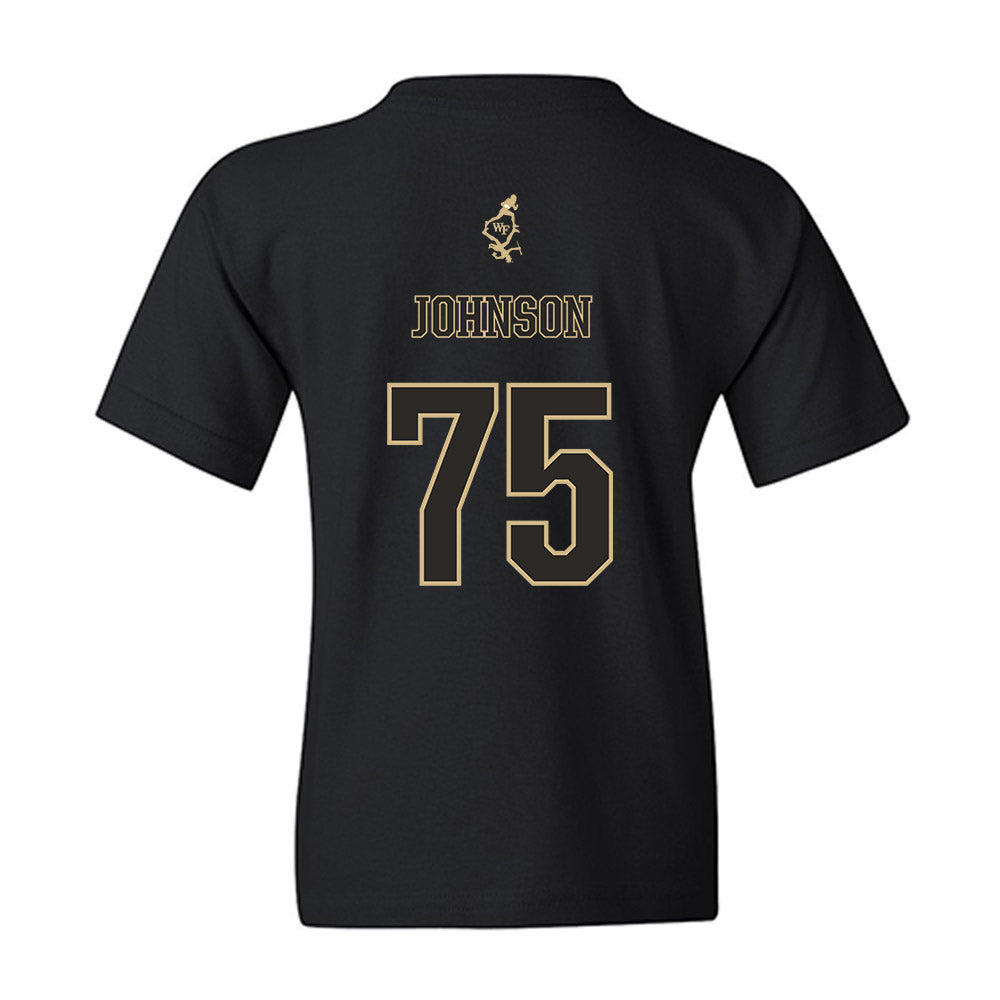 Wake Forest - NCAA Football : Derrell Johnson - Youth T-Shirt-1
