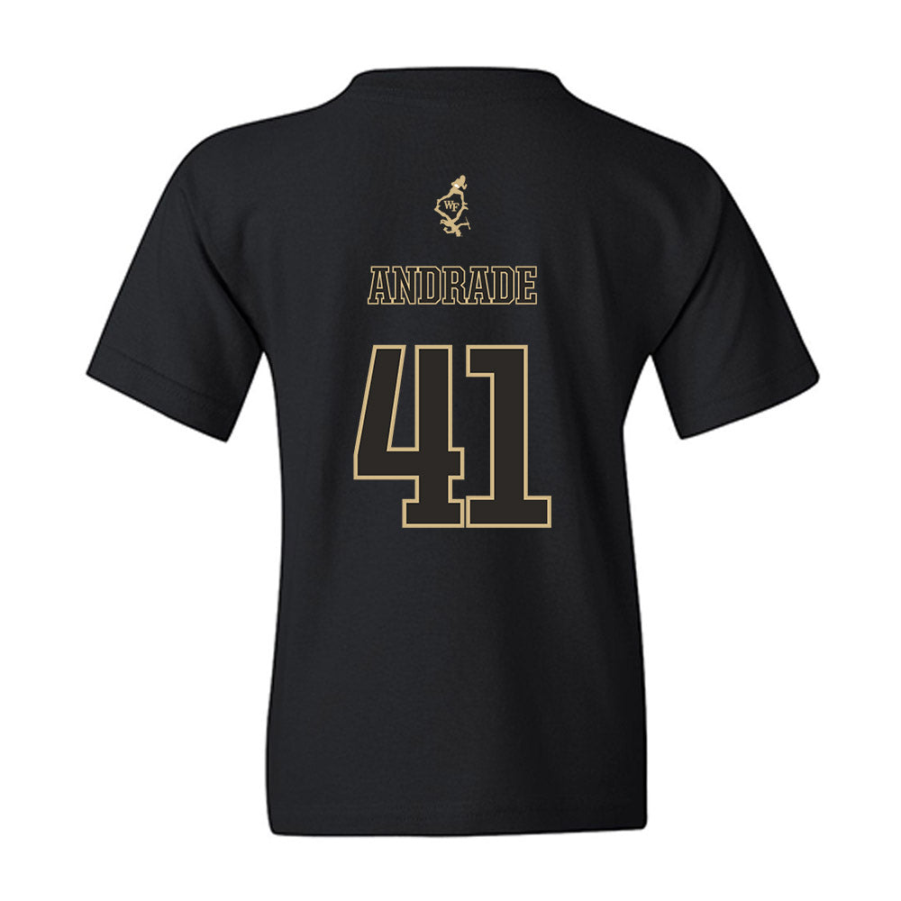 Wake Forest - NCAA Football : Mason Andrade - Youth T-Shirt-1
