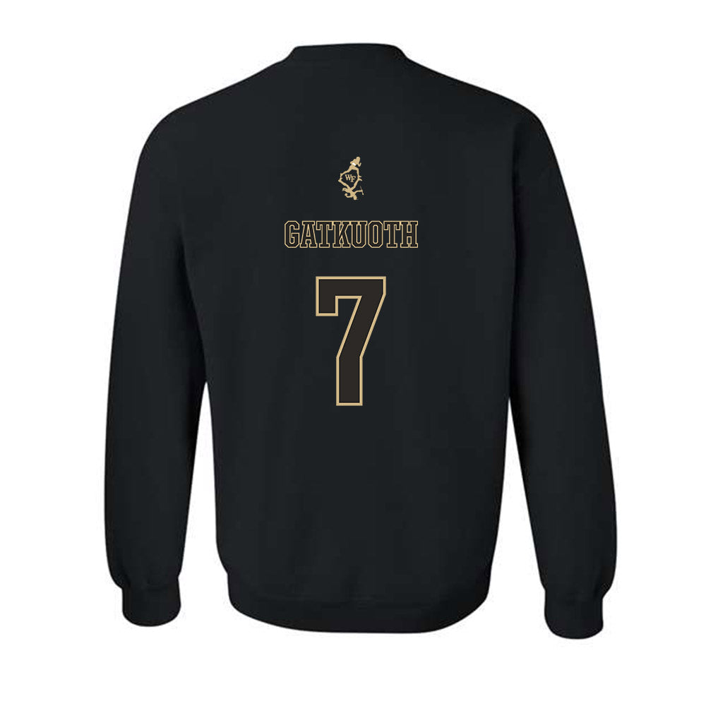 Wake Forest - NCAA Football : Nuer Gatkuoth - Crewneck Sweatshirt-1