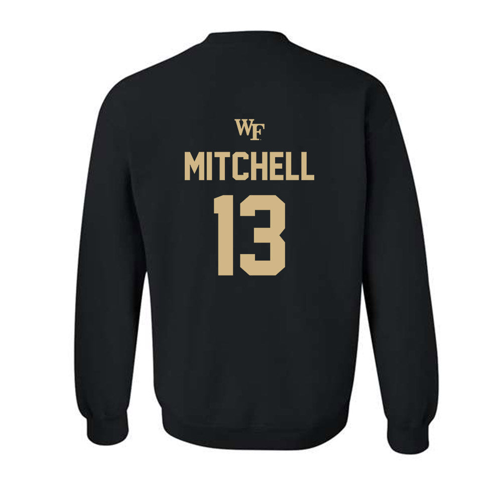 Wake Forest - NCAA Baseball : Robert Mitchell - Sports Shersey Crewneck Sweatshirt-1