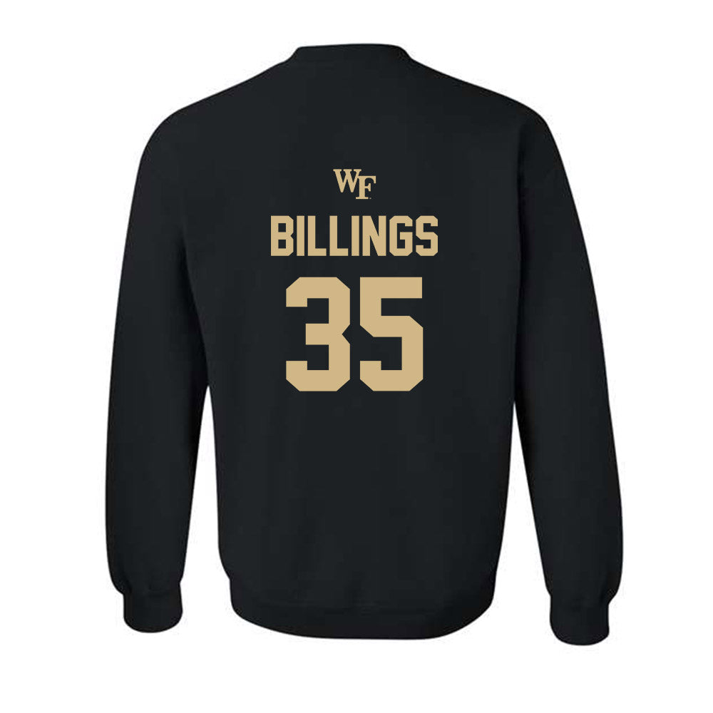 Wake Forest - NCAA Baseball : Luke Billings - Sports Shersey Crewneck Sweatshirt-1