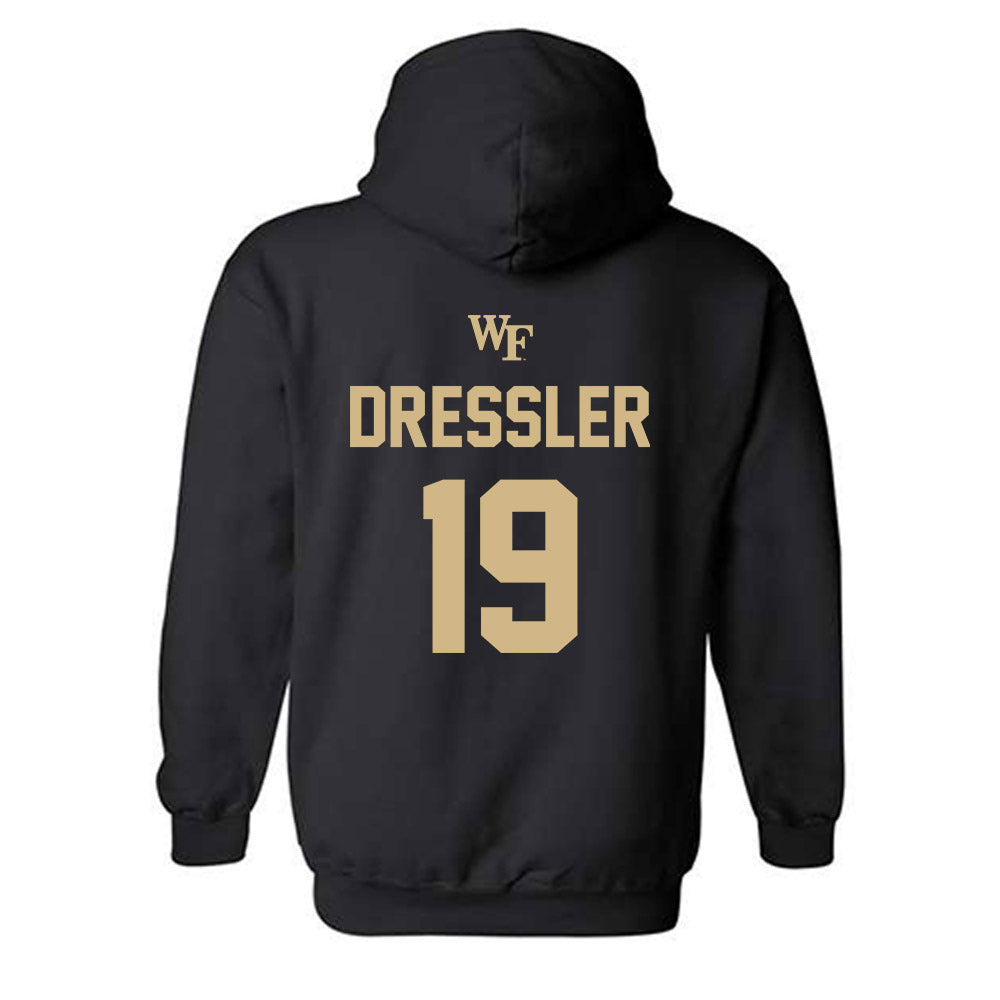 Wake Forest - NCAA Baseball : Troy Dressler - Sports Shersey Hooded Sweatshirt-1