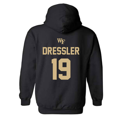 Wake Forest - NCAA Baseball : Troy Dressler - Sports Shersey Hooded Sweatshirt-1