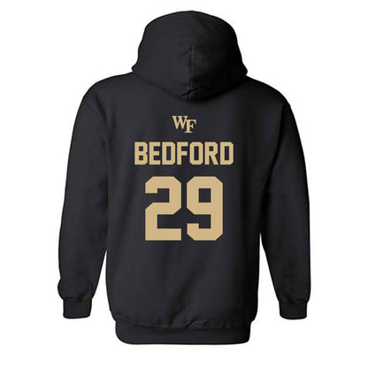 Wake Forest - NCAA Baseball : Matt Bedford - Sports Shersey Hooded Sweatshirt-1