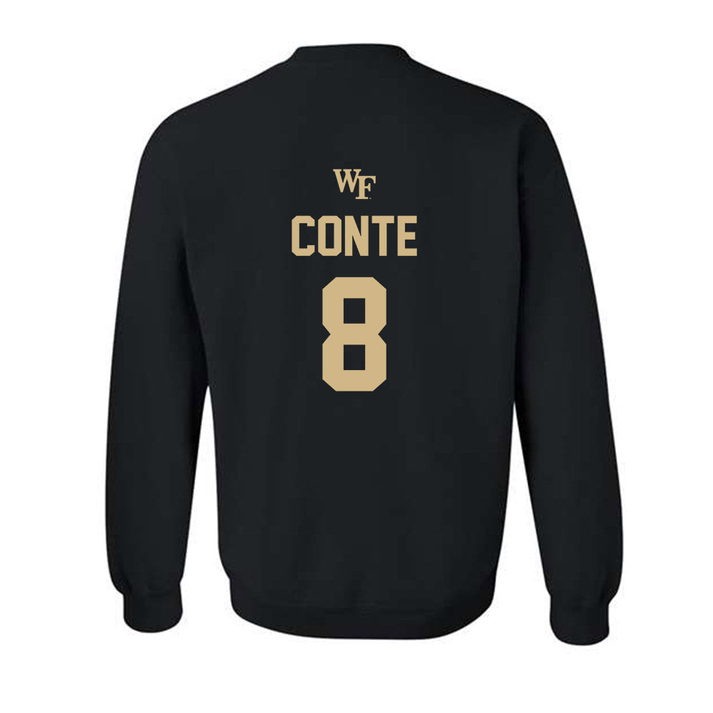 Wake Forest - NCAA Baseball : Matt Conte - Sports Shersey Crewneck Sweatshirt-1