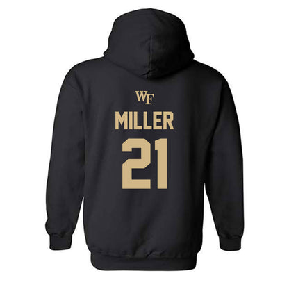 Wake Forest - NCAA Baseball : Jackson Miller - Sports Shersey Hooded Sweatshirt-1