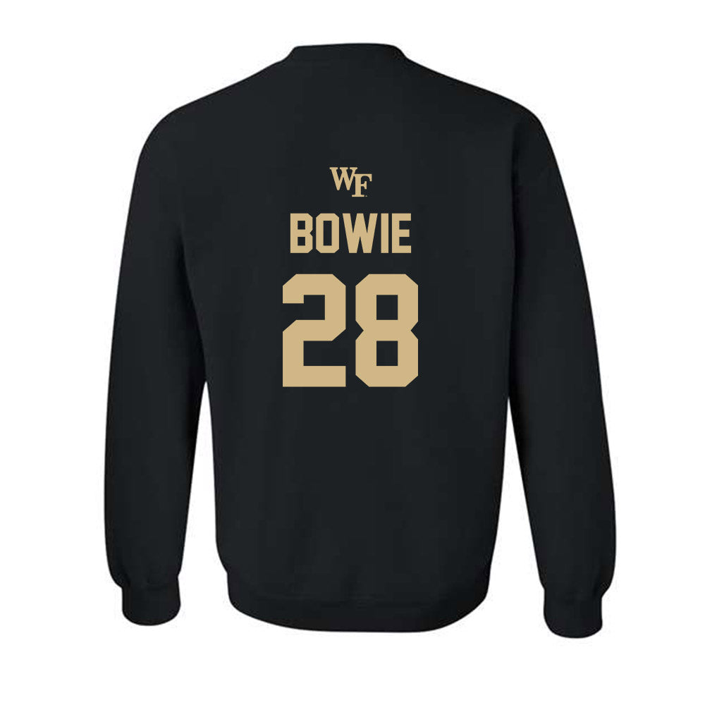 Wake Forest - NCAA Baseball : Rhys Bowie - Sports Shersey Crewneck Sweatshirt-1