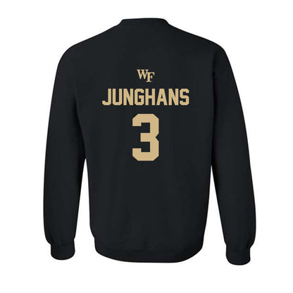 Wake Forest - NCAA Baseball : Alex Junghans - Sports Shersey Crewneck Sweatshirt-1