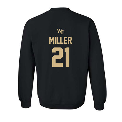 Wake Forest - NCAA Baseball : Jackson Miller - Sports Shersey Crewneck Sweatshirt-1