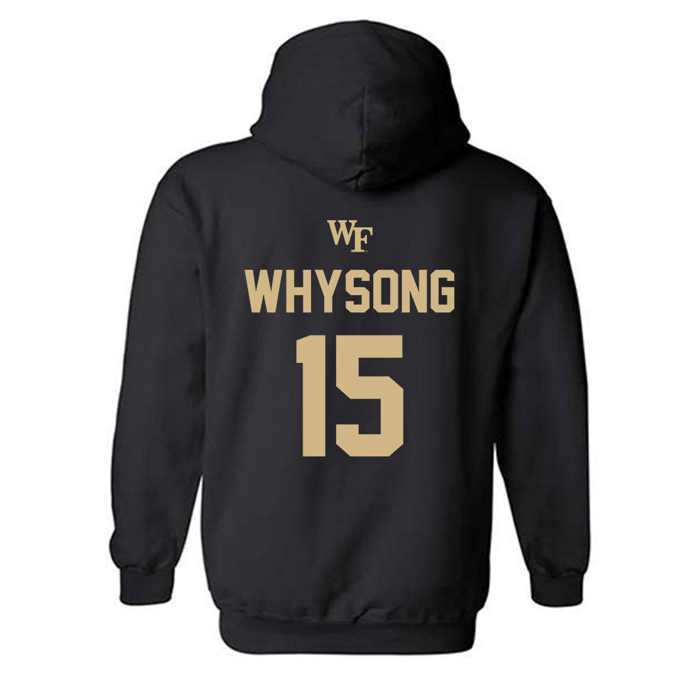 Wake Forest - NCAA Baseball : Nate Whysong - Sports Shersey Hooded Sweatshirt-1