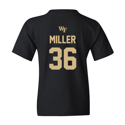 Wake Forest - NCAA Baseball : Cole Miller - Sports Shersey Youth T-Shirt-1