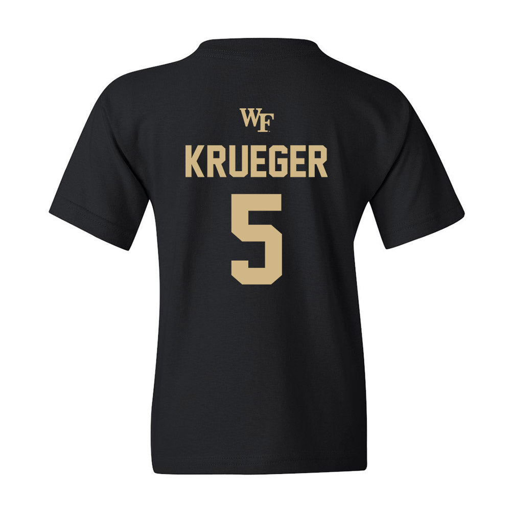 Wake Forest - NCAA Men's Soccer : Daniel Krueger - Sports Shersey Youth T-Shirt