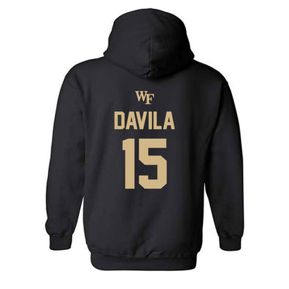 Wake Forest - NCAA Men's Soccer : Jojo Davila - Sports Shersey Hooded Sweatshirt