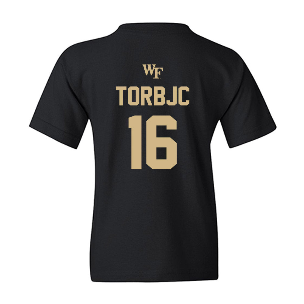Wake Forest - NCAA Men's Soccer : Joel Torbjc - Sports Shersey Youth T-Shirt-1
