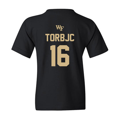 Wake Forest - NCAA Men's Soccer : Joel Torbjc - Sports Shersey Youth T-Shirt-1