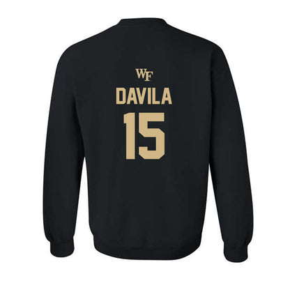 Wake Forest - NCAA Men's Soccer : Jojo Davila - Sports Shersey Crewneck Sweatshirt