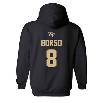 Wake Forest - NCAA Men's Soccer : Dylan Borso - Sports Shersey Hooded Sweatshirt