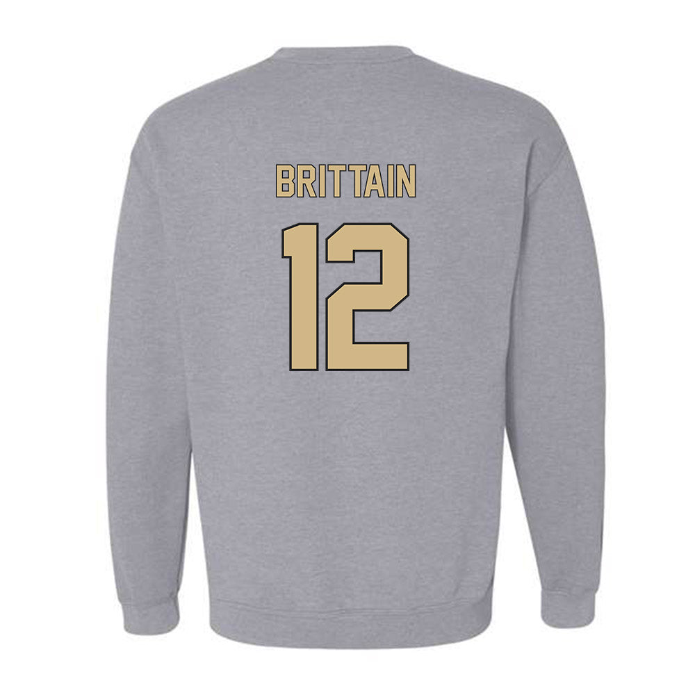 Wake Forest - NCAA Baseball : Nate Brittain - Fashion Shersey Crewneck Sweatshirt-1