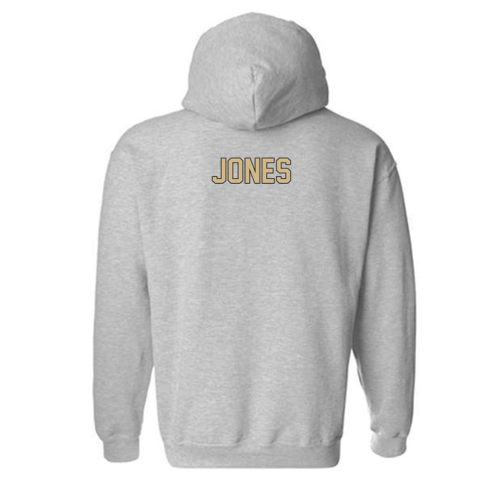 Wake Forest - NCAA Men's Track & Field : Hunter Jones - Fashion Shersey Hooded Sweatshirt-1