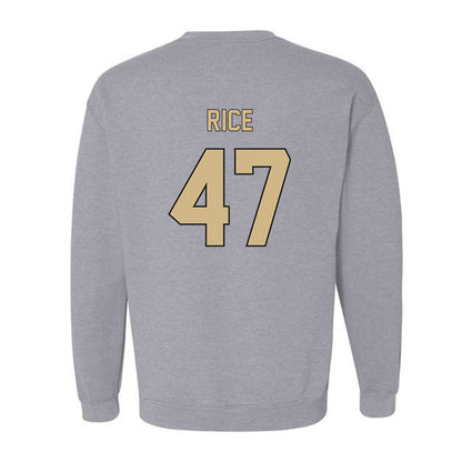 Wake Forest - NCAA Baseball : Cole Rice - Fashion Shersey Crewneck Sweatshirt-1