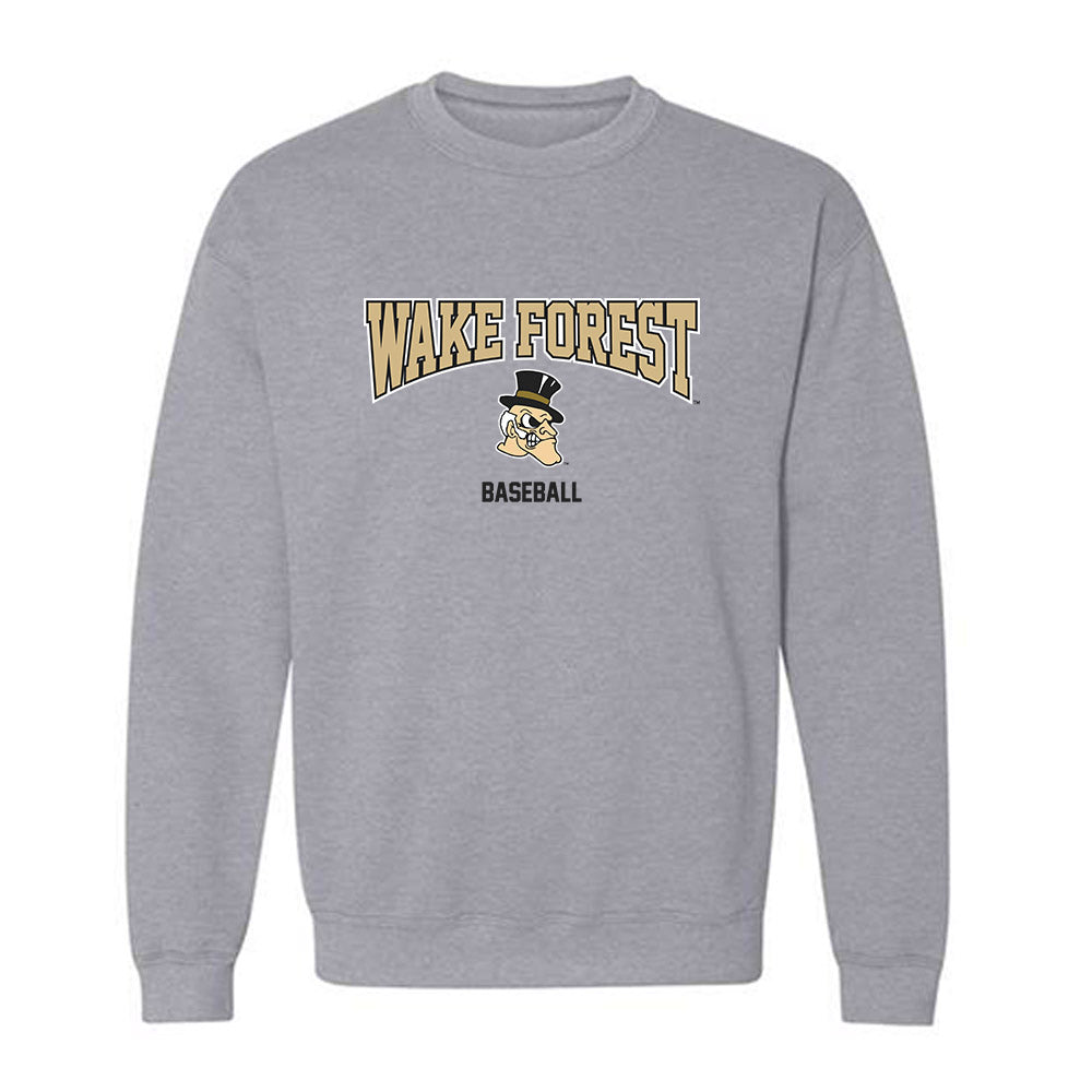 Wake Forest - NCAA Baseball : Cuyler Baxter - Fashion Shersey Crewneck Sweatshirt-0