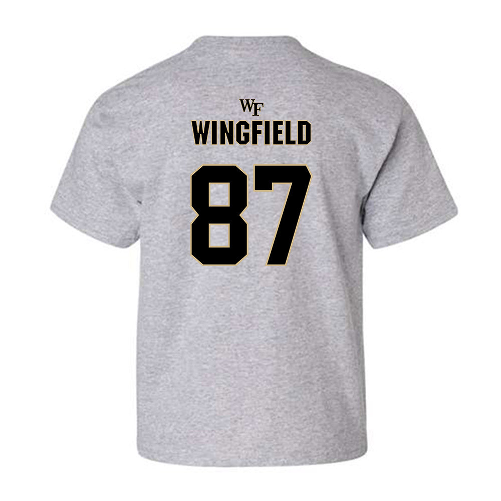 Wake Forest - NCAA Football : Charlie Wingfield - Fashion Shersey Youth T-Shirt-1