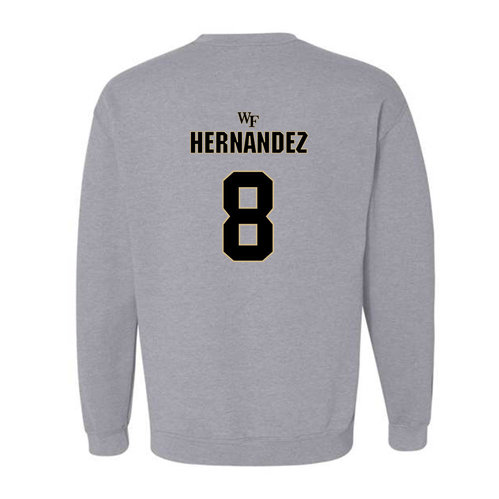 Wake Forest - NCAA Football : Carlos Hernandez - Fashion Shersey Crewneck Sweatshirt-1