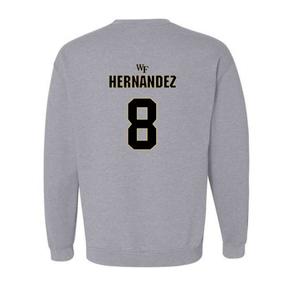 Wake Forest - NCAA Football : Carlos Hernandez - Fashion Shersey Crewneck Sweatshirt-1