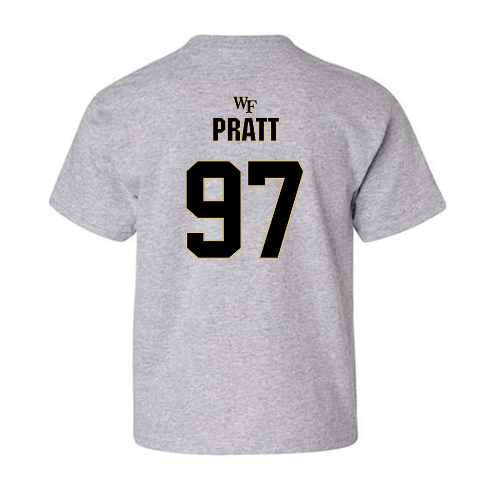Wake Forest - NCAA Football : Josiah Pratt - Fashion Shersey Youth T-Shirt-1