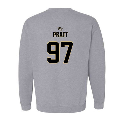Wake Forest - NCAA Football : Josiah Pratt - Fashion Shersey Crewneck Sweatshirt-1