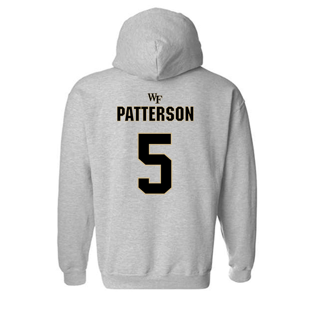 Wake Forest - NCAA Football : Davaughn Patterson - Fashion Shersey Hooded Sweatshirt-1