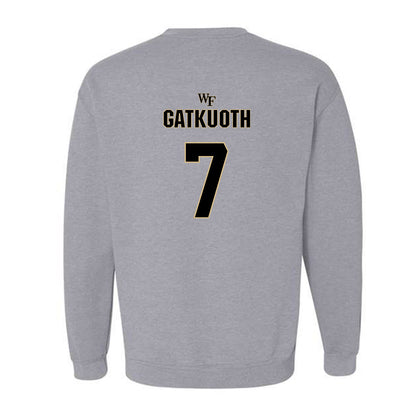 Wake Forest - NCAA Football : Nuer Gatkuoth - Fashion Shersey Crewneck Sweatshirt-1