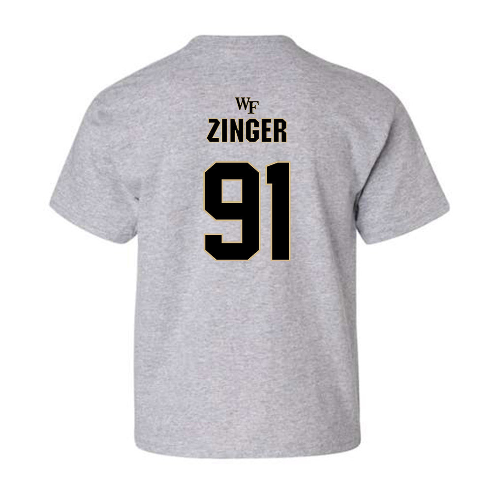 Wake Forest - NCAA Football : Zach Zinger - Youth T-Shirt