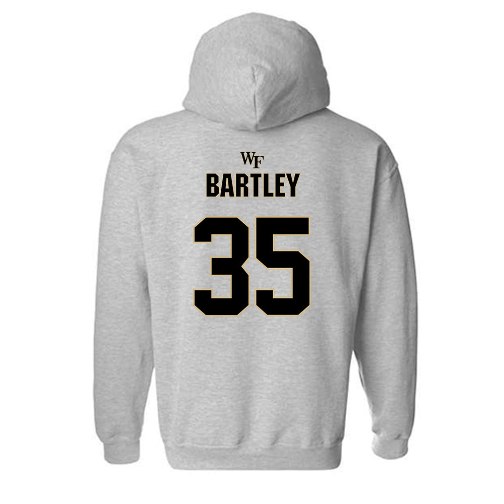 Wake Forest - NCAA Football : Koredell Bartley - Fashion Shersey Hooded Sweatshirt-1