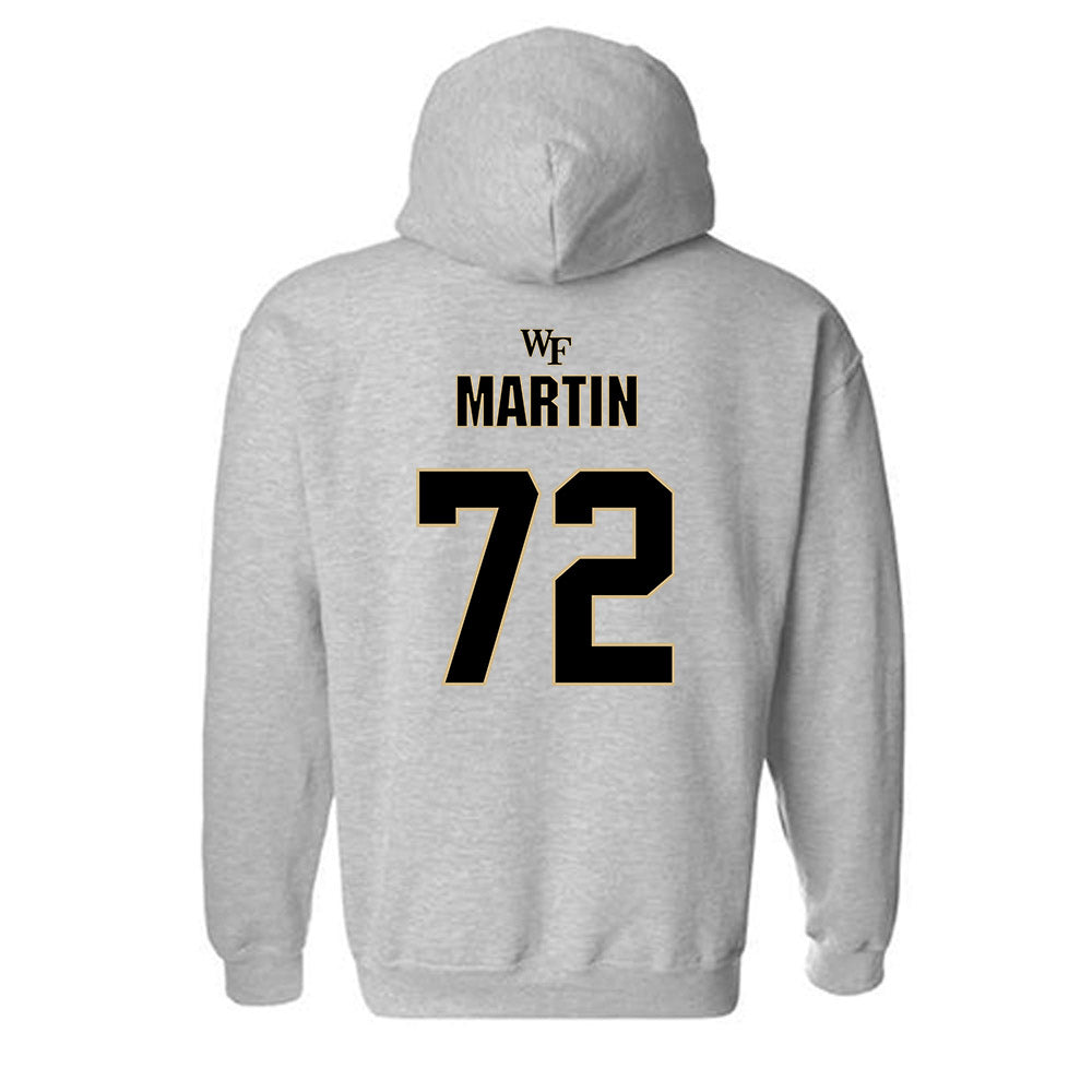 Wake Forest - NCAA Football : Aidan Martin - Fashion Shersey Hooded Sweatshirt-1