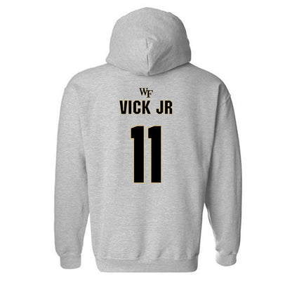 Wake Forest - NCAA Football : RJ Vick Jr - Fashion Shersey Hooded Sweatshirt-1
