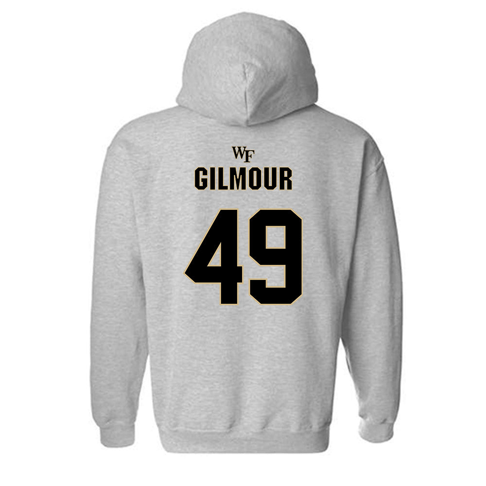 Wake Forest - NCAA Football : Eli Gilmour - Fashion Shersey Hooded Sweatshirt-1