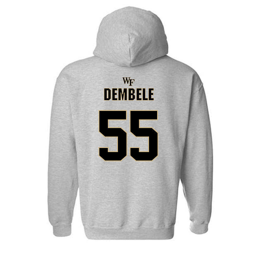 Wake Forest - NCAA Football : Kadear Dembele - Fashion Shersey Hooded Sweatshirt-1