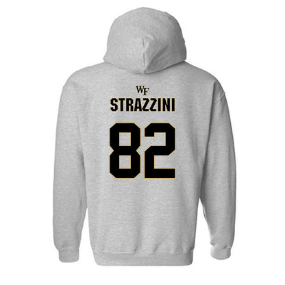 Wake Forest - NCAA Football : Luca Strazzini - Fashion Shersey Hooded Sweatshirt-1