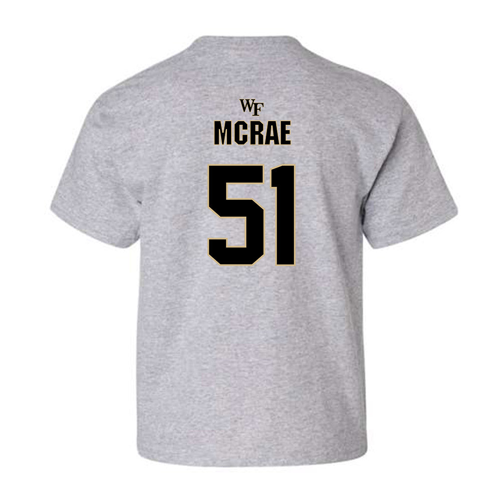 Wake Forest - NCAA Football : Devin McRae - Youth T-Shirt Classic Shersey