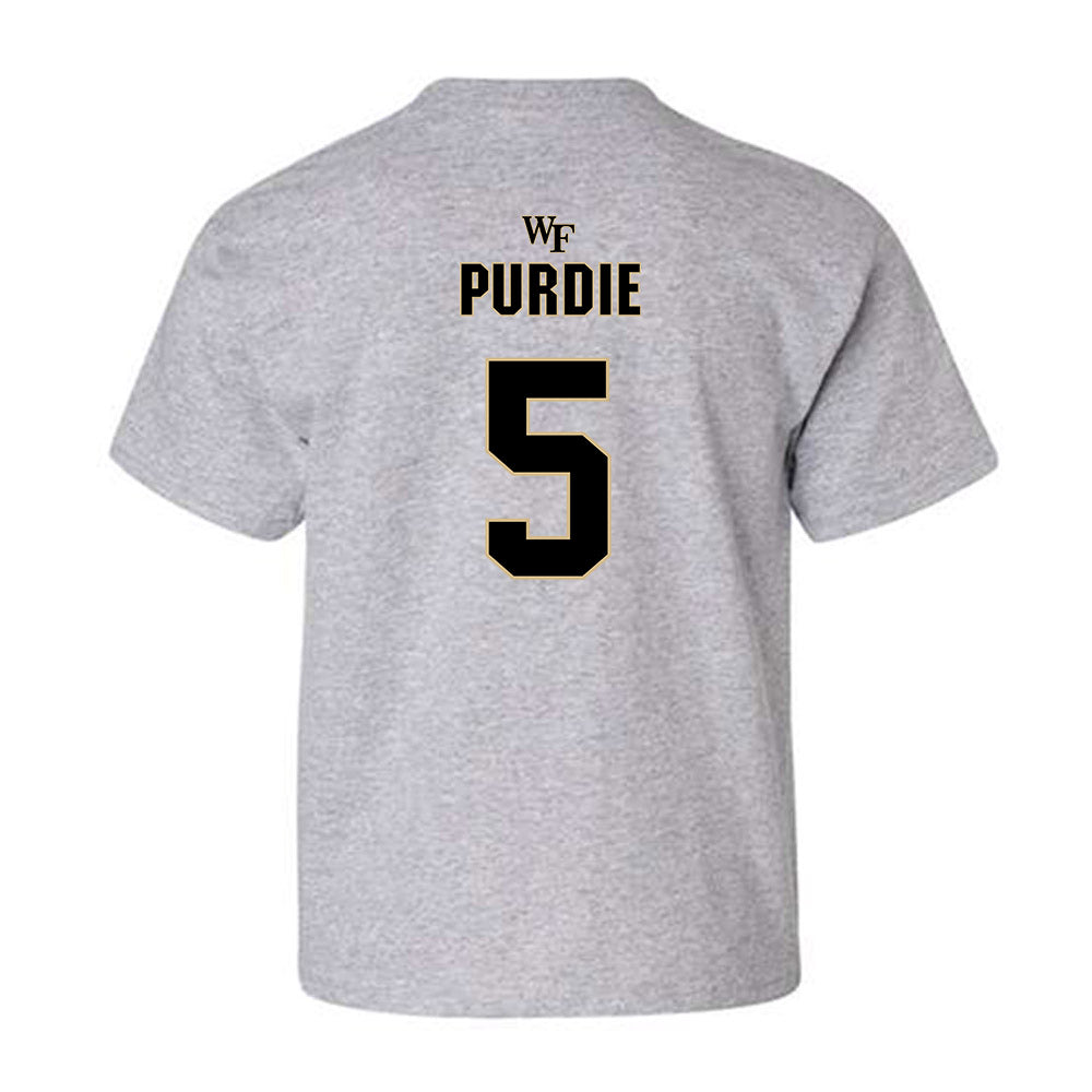 Wake Forest - NCAA Football : Deshawn Purdie - Fashion Shersey Youth T-Shirt-1