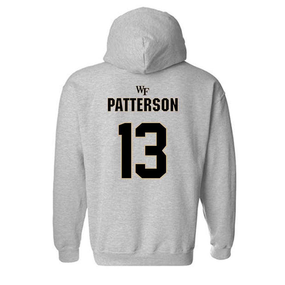 Wake Forest - NCAA Football : Davaughn Patterson - Hooded Sweatshirt Classic Shersey