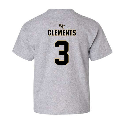 Wake Forest - NCAA Football : JaMario Clements - Fashion Shersey Youth T-Shirt-1