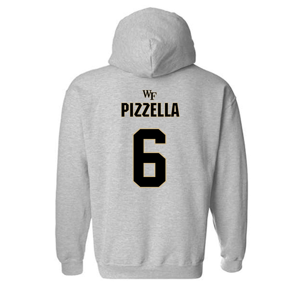 Wake Forest - NCAA Football : Steele Pizzella - Fashion Shersey Hooded Sweatshirt-1