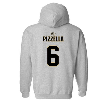 Wake Forest - NCAA Football : Steele Pizzella - Fashion Shersey Hooded Sweatshirt-1
