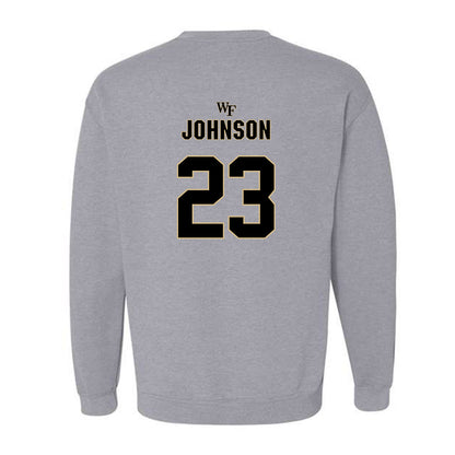 Wake Forest - NCAA Football : Braylon Johnson - Fashion Shersey Crewneck Sweatshirt-1