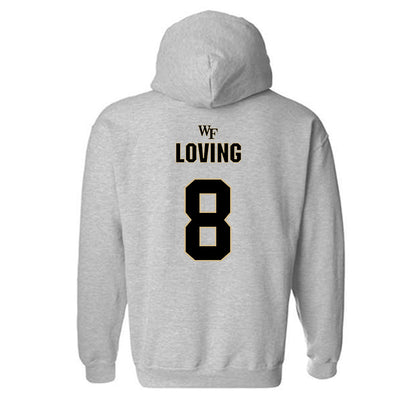 Wake Forest - NCAA Football : Jayden Loving - Fashion Shersey Hooded Sweatshirt-1